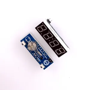 디지털 튜브 전자 시계 마이크로 컨트롤러 시계 모듈 4-in-1 자동차 시계 LED 디지털 튜브 전자