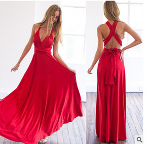 <span class=keywords><strong>Robe</strong></span> longue bohème maxi pour femme, multi-positions, convertible, idéale pour les fêtes et les demoiselles <span class=keywords><strong>d</strong></span>'<span class=keywords><strong>honneur</strong></span>, <span class=keywords><strong>robe</strong></span> longue femme - Product Image 4