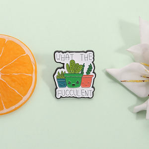 Pin de esmalte de cactus divertido, broche de planta <span class=keywords><strong>del</strong></span> <span class=keywords><strong>desierto</strong></span>, insignia de solapa de estilo suculento, regalo de joyería para amigos, venta al por mayor - Product Image 2