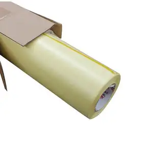 High quality yellow liner economic lamination Pvc Pouch Paper Film Roll pvc film transparent for cold lamination