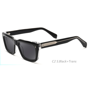 Gafas <span class=keywords><strong>de</strong></span> sol cuadradas <span class=keywords><strong>de</strong></span> acetato <span class=keywords><strong>de</strong></span> marca personalizada <span class=keywords><strong>de</strong></span> gama alta <span class=keywords><strong>2022</strong></span> con <span class=keywords><strong>lentes</strong></span> polarizadas UV400 NUEVO estilo comercial con detalle <span class=keywords><strong>de</strong></span> remache - Product Image 3