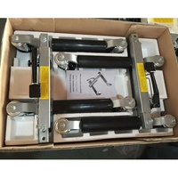 VENTE FLASH Chariot de transport pour voiture 12 pouces, roulettes en aluminium, chariot de transport hydraulique, crics de positionnement