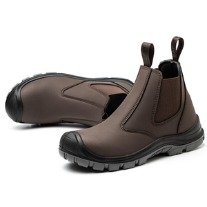 No Lace <strong>Chelsea</strong> Working Safety <strong>Boots</strong> for Men <strong>Steel</strong> <strong>Toe</strong> Construction CE S3 SR Anti-Static Safety Shoes <strong>Boots</strong> - Product Image 2