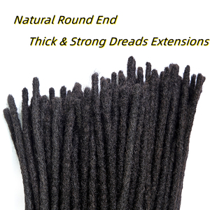 Наращивание из натуральных волос KAMA, полностью ручной работы, дреды для черных мужчин/женщин/детей, 0,6 см, 4 "6" 8 "10" - Product Image 3