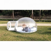 Tente à bulles gonflable, dôme transparent, tente de Camping, publicité, gonflables