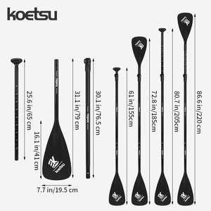 Koetsu <span class=keywords><strong>Sup</strong></span> đứng lên mái chèo Hội Đồng Quản trị 3-phần Hợp kim nhôm Nylon mái chèo 210cm / 82.68inch <span class=keywords><strong>sup</strong></span> nước mái chèo - Product Image 4