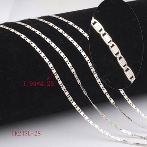 مجوهرات دائمة تركيبات مجوهرات فضة استرليني S925 سلسلة بسلسلة مشبك بحري تصنيع قلادة قلادة - Product Image 6