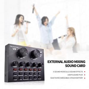 Clavax CLCM-BM800 Condenser Microphone V8 Card âm thanh live stream Kit với hệ thống treo khung cho tiktok trực tuyến hiển thị phát thanh truyền hình - Product Image 4