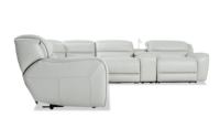 Canapé d'angle en cuir en forme de L, inclinable, électrique, avec appui-tête réglable et fonction massage, personnalisable, moderne, de la marque CY Factory