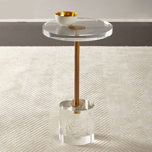 Bàn Cà Phê Nhỏ Hiện Đại Sang Trọng Nhẹ Đồ Nội Thất Bằng Thủy Tinh <span class=keywords><strong>Plexiglass</strong></span> Bàn Bên Trà Acrylic Với Chân Đế Chắc Chắn - Product Image 3