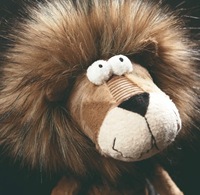 Lion en peluche personnalisé, jouet en peluche doux avec crinière moelleuse