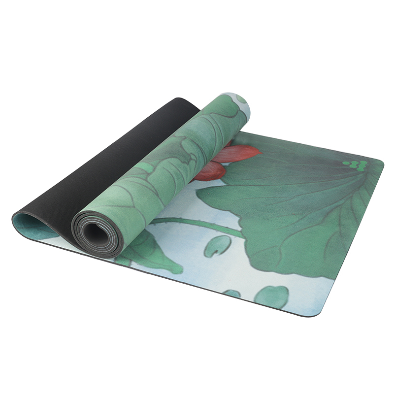 l'environnement Impression Personnalisée Pe 3Mm Nbr Chanvre Latex Naturel Daim Portable Poignée Flottante Tapis de Yoga