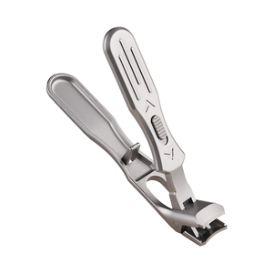 Coupe-ongles en acier inoxydable durable à grande ouverture, anti-éclaboussures, à lame incurvée, pour personnes obèses, ongles épais et durs, pour les doigts - Product Image 1