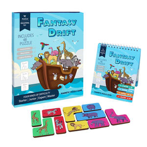 Montessori Arca de Noé de Madera <span class=keywords><strong>para</strong></span> Bebé, Juego de Rompecabezas Educativo de Pensamiento Lógico, Juguetes Clásicos de Verano <span class=keywords><strong>para</strong></span> Niños y Niñas - Product Image 1