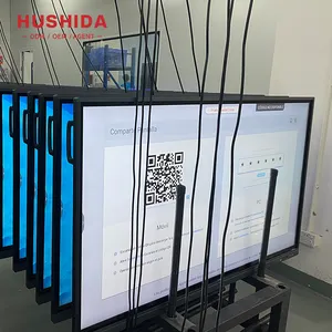 Commercio all'ingrosso della fabbrica 75 86 98 110 pollici classe Android LCD Display digitale interagire Smart Board prezzo lavagna interattiva per la vendita