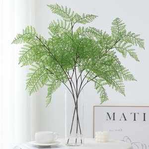 Plante Artificielle Verte Effet Naturel, Branches Vertes en Feuilles de Persan en Silicone Souple pour Jardinage Intérieur et Extérieur, Aménagement Paysager, Herbe de Persan - Product Image 3