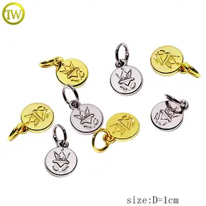 Zinc Alloy Snake Chain Bracelet Mini Charms Handmade Accessory Engraved Logo Tags For Jewelry Making