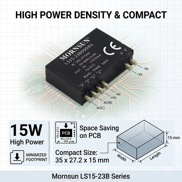 Hot Sale Industrial Switching Power Supply LS05-23B03DR3 3.3V 3A AC/DC PSU 85-305VAC 4000V Isolation Single Wide Temp Power
