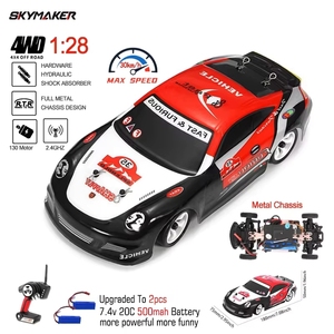 WLtoys - Coche RC 1/28 2.4G 4WD de 4 Canales con Control Remoto, Vehículo de Carreras y Derrapes de Alta Velocidad (30KM/H), Cable USB, RTR <span class=keywords><strong>K969</strong></span> - Product Image 2