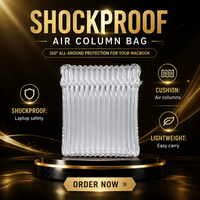Emballage de sac à colonnes d'air antichoc exclusif pour MacBook