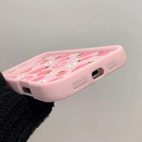 Nouvelle coque de téléphone portable à motif fraise pour iPhone 16 Plus 15 17 18 Pro Max, coque antichoc couleur bonbon, protection arrière
