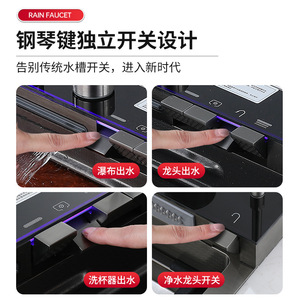 Fregadero de Cocina de Acero Inoxidable SUS304, de un Solo Tazón, con Pantalla Digital, Acabado Gris Cepillado, Multifuncional, para Vegetales - Product Image 4