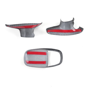 Dodge Challenger Durango <b>Shift</b> <b>Knob</b> Trim Carbon Fiber Full Wrap ABS Lightweight Interior Modification 2015-2023 - Product Image 1