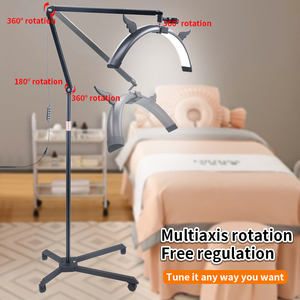 Lampada a Mezzaluna 55W per Extension Ciglia, Rotazione a 360° con Ruote e Supporto Telefono, 3200-6500K, per Saloni di Bellezza e Studi, Ingrosso OEM - Product Image 2