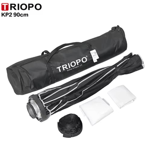Triopo Kp2 60/70/90/120Cm Xách Tay Nhanh Chóng Phát Hành Bowens Núi Sâu Parabol Softbox Cho Nhiếp Ảnh Phòng Thu Video Ánh Sáng Đèn <span class=keywords><strong>Flash</strong></span> - Product Image 4