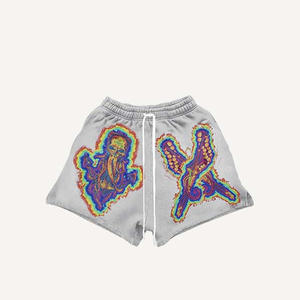 ชุดลำลองผู้ชายไซส์ใหญ่พิเศษ ผ้าคอตตอน 100% ระบายอากาศได้ดี 500GSM ไร้ตะเข็บ ถักแบบฟิวส์ พิมพ์ลายแบบรีดร้อน สไตล์วินเทจ พร้อมโลโก้สั่งทำ - Product Image 2