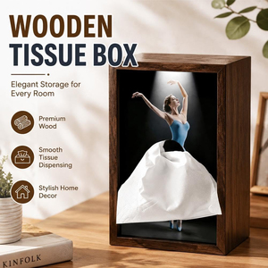 Porta Fazzoletti in Legno di Noce a Forma di Ballerina, Decorazione Professionale per Studio di Danza, Elegante Scultura Figurativa, Regalo di Anniversario per <span class=keywords><strong>Insegnanti</strong></span> - Product Image 6