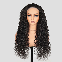 Wig Rambut Ikal Longgar 2026 Tanpa Lem, Wig HD Lace Transparan, Simpul Kecil