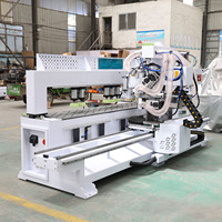 Machine intégrée multifonction CNC pour portes, murs et armoires, avec fonction de redressement sans poignée et de fraisage de trous latéraux pour serrures de portes de cuisine