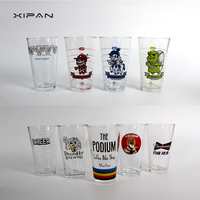 Verres à bière personnalisés modernes gravés au laser de 16 oz, verres à bière personnalisés, logo personnalisé, promotion de vin haut de gamme, cadeaux d'affaires, souvenirs