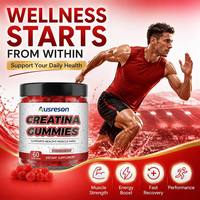 OEM Vegan Gold Creatine Monohydrate Hcl Suplemen Olahraga Berkualitas Baik Pertumbuhan Otot Energi 500g 1000 4200 Creatina Murni dalam Bentuk Gummy