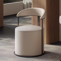 Chaise de salon nordique moderne minimaliste avec dossier, chaise de relaxation de luxe pour la maison