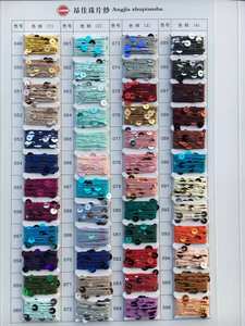 Groothandel 100% Katoen Handbreien Hakinggaren 3Mm + 6Mm Paillettengaren Met Geverfd Patroon - Product Image 4