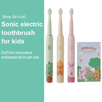 [Harga Pabrik] Sikat Gigi Elektrik Sonic Anak Daya Tahan 100 Hari Motif Kartun Isi Ulang Tipe-C, Dukungan OEM/ODM