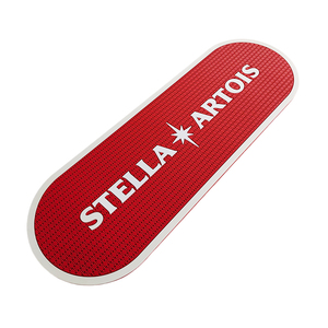 Custom Logo Silicone PVC Bar Mat Rubber Spill Pad Pub Runner <b>Beer</b> Rail Mat Drip Tray Non Slip <b>Coaster</b> Placemat Bartender Pad - Product Image 5