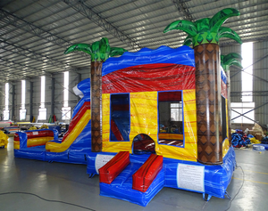 Thiết kế mới các Baja giật gân ẩm ướt và khô Inflatable Combo <span class=keywords><strong>bouncy</strong></span> lâu đài với trượt <span class=keywords><strong>Bouncer</strong></span> Combo để bán - Product Image 2