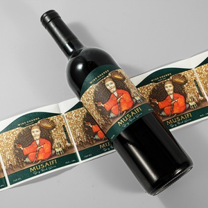 <span class=keywords><strong>Matte</strong></span> varnished 3D dập nổi nhãn rượu vang tùy chỉnh thiết kế logo vàng lá dập nổi nhãn rượu vang cho chai thủy tinh - Product Image 6