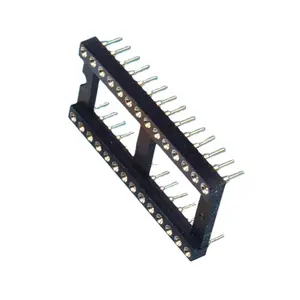 Pin Mesin Konektor Listrik 2.54Mm IC Soket Dip atau SMT atau 90 Smt untuk Papan PCB