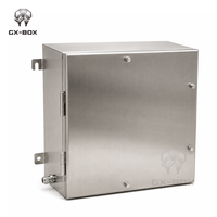 Boîtier métallique en acier inoxydable OEM, boîte de commande murale à porte simple, boîte de jonction électrique industrielle