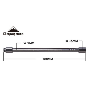 Campingmoon Asta di Prolunga 20cm per Bombole di <span class=keywords><strong>Gas</strong></span>, <span class=keywords><strong>Lampade</strong></span> e Torce <span class=keywords><strong>a</strong></span> <span class=keywords><strong>Gas</strong></span>, Accessorio <span class=keywords><strong>da</strong></span> <span class=keywords><strong>Campeggio</strong></span> - Product Image 2