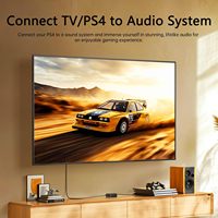 Convertisseur audio analogique-numérique Biaze avec adaptateurs RCA, optique, coaxiaux 3,5 mm pour PS5, PS4, HDTV, DVD, barre de son