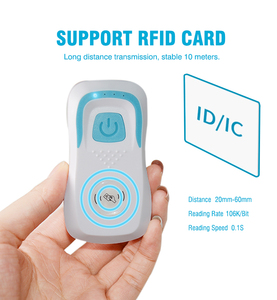 Rfid NFC Đầu đọc thẻ Nhà Văn 2.4 Gam BT không dây 1D + 2D mã Scanner xách tay uid Reader hr58bc - Product Image 4