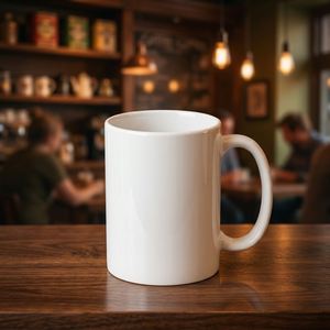 Vaso Redondo de Cerámica con Aislamiento al Vacío de Acero Inoxidable de 15 oz, Diseño Minimalista, Doble Pared, Blanco, para Uso General - Product Image 3