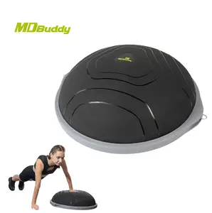 MDBuddy 63cm Fitness denge eğitim kurulu denge eğitmen erkekler veya kadınlar için yarım top denge topu