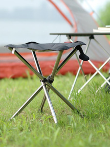 Sedia pieghevole portatile da esterno in acciaio inossidabile da campeggio mini sgabello da spiaggia sedia da pesca sgabello pieghevole AIMEI - Product Image 3