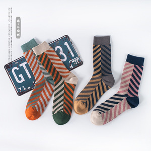 <span class=keywords><strong>Calcetines</strong></span> de Algodón a Rayas Casuales de Temporada para <span class=keywords><strong>Hombre</strong></span>, Diseño Original al por Mayor, Estilo Moderno, <span class=keywords><strong>Calcetines</strong></span> de Vestir de Punto Grueso de Alta Calidad - Product Image 4